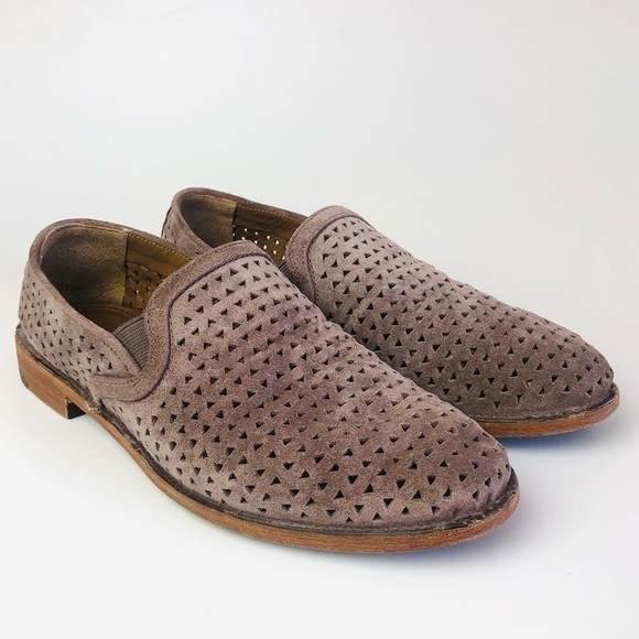 Trask Ali Perforated Suede Loafer - Picture 1 of 16